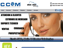 Tablet Screenshot of ccom.com.mx